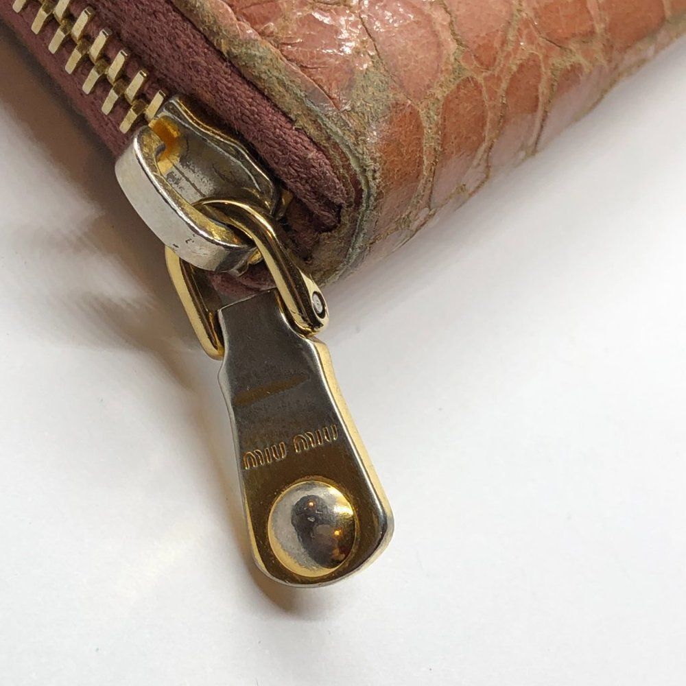 **Damaged** Authentic Miu Miu By Prada Croc Embos… - image 2